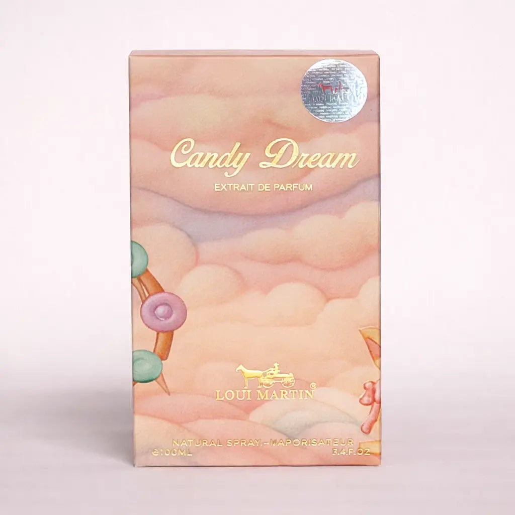 Extrait de parfum Candy Dream Loui Martin flacon et packaging