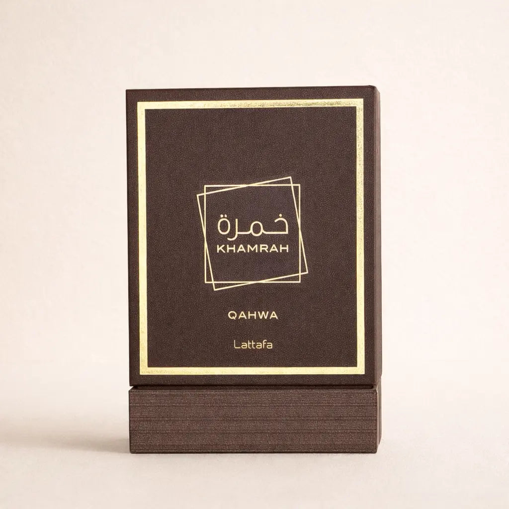 Packaging Khamrah qahwa lattafa 100ml