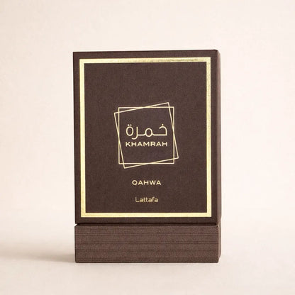 Packaging Khamrah qahwa lattafa 100ml