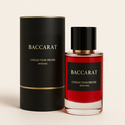 Détail du flacon Baccarat – Parfum chaud et longue tenue unisexe
