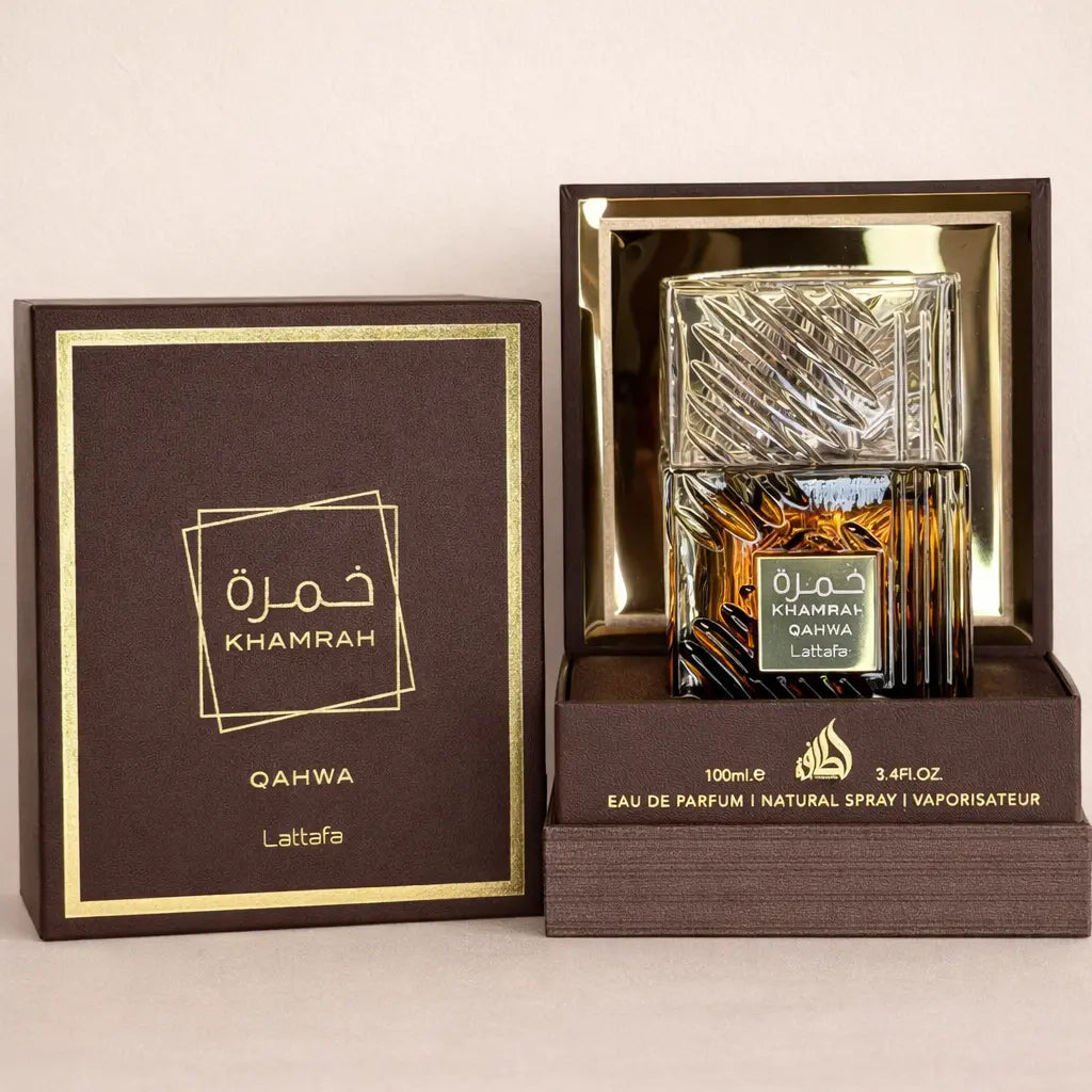 Khamrah Qahwa Lattafa coffret parfum Dubai café