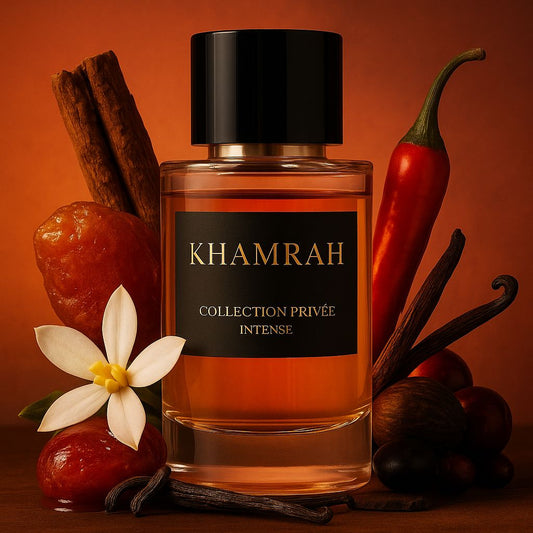 Parfum Khamrah – Eau de Parfum orientale aux notes de cannelle, dattes et vanille