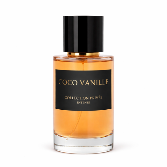 Parfum coco vanille dans un flacon en verre 50 ml pour homme et pour femme ,fragrance longue tenue