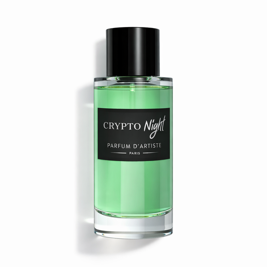 Parfum Crypto night eau de parfum mixte en flacon en verre, fragrance intense et élégante