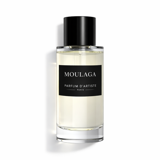 Parfum moulaga eau de parfum mixte en flacon en verre, fragrance sucrée inspiration de mulamula